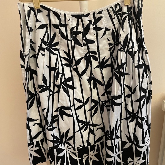 Jones of New York skirt gored blk white size 14 - Picture 8 of 9
